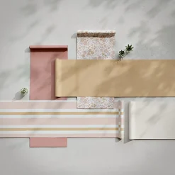 Papier peint pré-encollé vinyle intissé fleuri rose Easy Roll Lovko l.53 x H.1005 cm-GoodHome Best