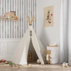 GoodHome Papier peint pré-encollé vinyle à rayures Easy Roll Satori rayures bleu l.53 x H.1005 cm