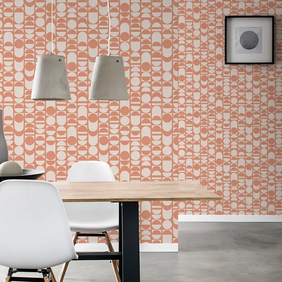 GoodHome Papier peint Suède intissé Paiute beige l.53 x H.1000 cm