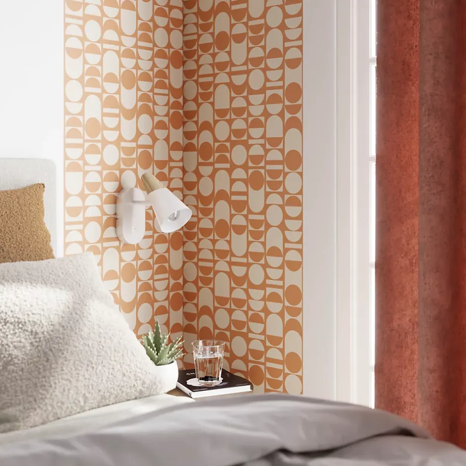 GoodHome Papier peint Suède intissé Paiute beige l.53 x H.1000 cm