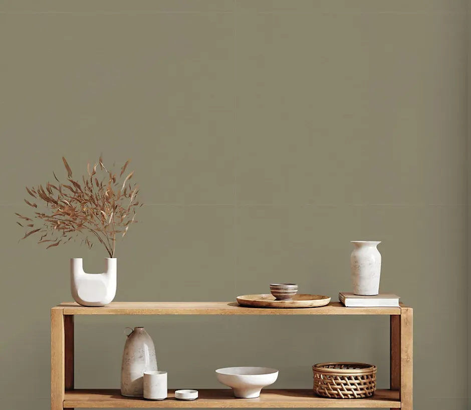 A.S. Creation Papier peint vinyle grainé sur intissé uni vert L.1005 x l. 53 cm, As Creation Around