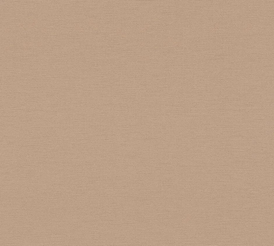 Papier peint vinyle grainé sur intissé uni rose saumon L.1005 x l. 53 cm, As Creation Around-A.S. Creation New