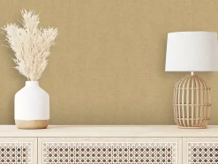 Papier peint vinyle grainé sur intissé uni tweed camel L.1001 x l.53cm Ugèpa-Ugepa Best