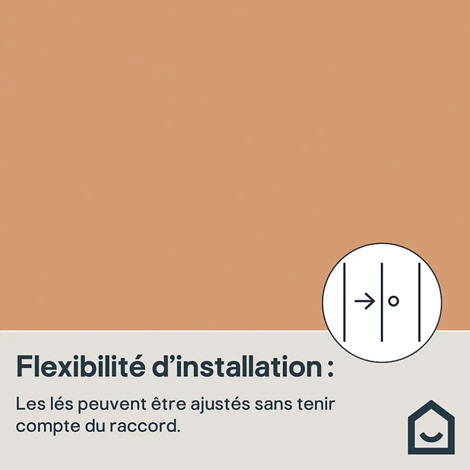GoodHome Papier peint vinyle intissé uni orange terracotta L.53 x l.1005 cm Aune