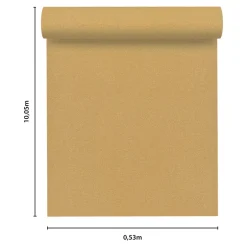 Papier peint vinyle intissé uni aspect tissu jaune moutarde L.1005 x l.53cm , Mythe-GoodHome Hot
