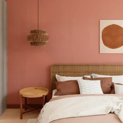 GoodHome Papier peint vinyle intissé uni orange terracotta L.53 x l.1005 cm Tille