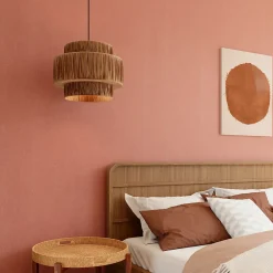 GoodHome Papier peint vinyle intissé uni orange terracotta L.53 x l.1005 cm Tille