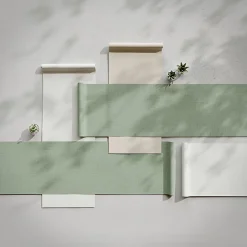 Papier peint vinyle intissé uni structuré blanc L.1000 x l.52 cm Shung-GoodHome Best