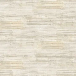 Lutece Papier peint vinyle intissé beige L.1005 x l.53cm, Lutèce Sillon aqua