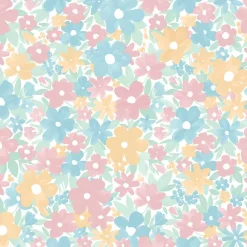 Ugepa Papier peint vinyle intissé fleuri Bella fleurs multicouleurs pastel L.1005 x l.53cm Ugèpa