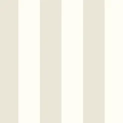 Lutece Papier peint vinyle intissé à coller rayures beige L.10 05 x l.53cm