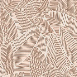 GoodHome Papier peint vinyle intissé Gebu motif palmier rose L. 10,05m x l. 0,53m