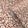 Papier peint vinyle intissé Flaumig motif floral terracotta L. 10,05m x l. 0,53m-GoodHome Sale