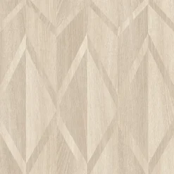 GoodHome Papier peint vinyle intissé Cassata imprimé géométrique beige L.1000 x l.53cm