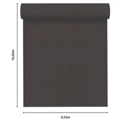 Papier peint vinyle intissé uni aspect tissu gris anthracite L.1005 x l.53cm , Mythe-GoodHome