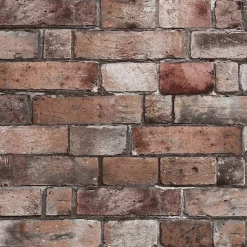 GoodHome Papier Peint Vinyle Intissé Hamat rouge