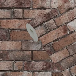 GoodHome Papier Peint Vinyle Intissé Hamat rouge