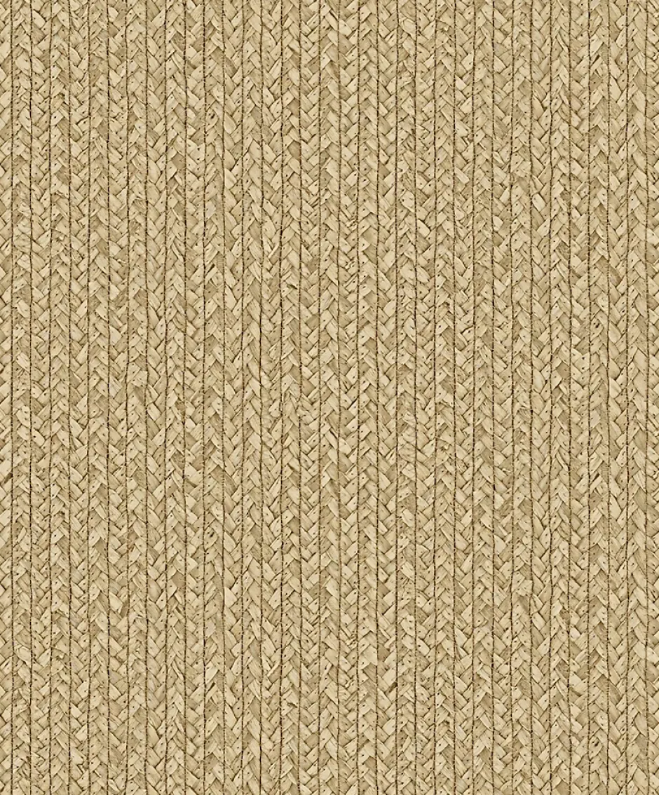 Papier peint vinyle intissé imitation jonc de mer tressé L.1001 x l.53 cm-