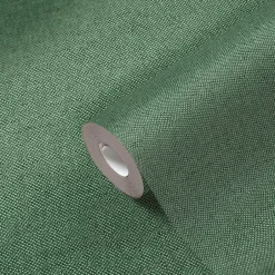 Papier peint vinyle intissé uni aspect tissu vert L.1005 x l.53cm , Mythe-GoodHome Best