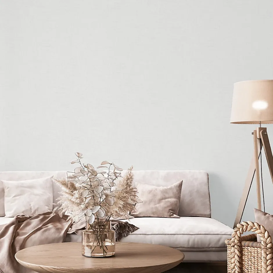 GoodHome Papier peint Vinyle Intissé Moivre blanc