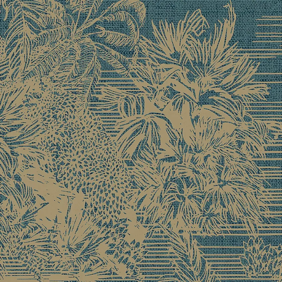 Papier peint Vinyle Intissé Augie ble-GoodHome Outlet