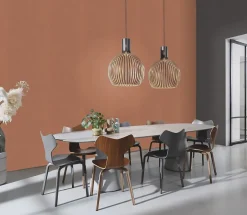 Rasch Papier peint vinyle intissé expansé pointe terracotta L.1001 x l.53cm