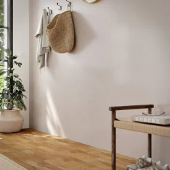 Papier peint vinyle intissé uni aspect tissu beige L.1005 x l.53cm , Mythe-GoodHome Online