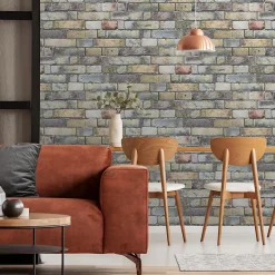 Papier peint Vinyle Intissé Hamat rose poudré-GoodHome Best