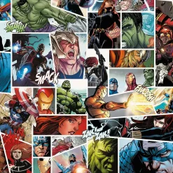 Papier peint vinyle intissé enfant Avengers Marvel L.1005 x l.53cm-Komar Discount