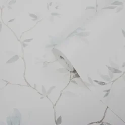 GoodHome Papier peint vinyle sur intissé Mugga bleu