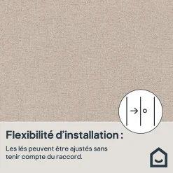 GoodHome Papier peint vinyle sur intissé  Moivre gris anthracite