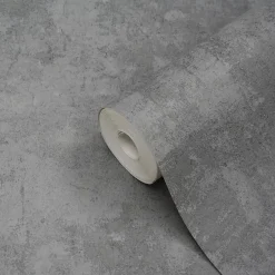 Papier peint vinyle sur intissé  Omey gris anthracite-GoodHome Outlet