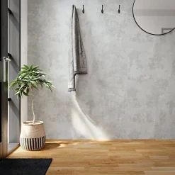 Papier peint vinyle sur intissé  Omey gris anthracite-GoodHome Outlet