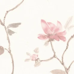 GoodHome Papier peint vinyle sur intissé Mugga rose