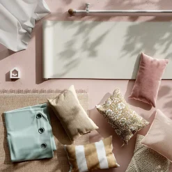 GoodHome Papier peint vinyle sur intissé Arceau beige