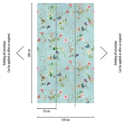 A.S. Creation Papier peint vinyle sur intissé Fleur L.2.8 x l.1.59 m. - Réf. AS-382681