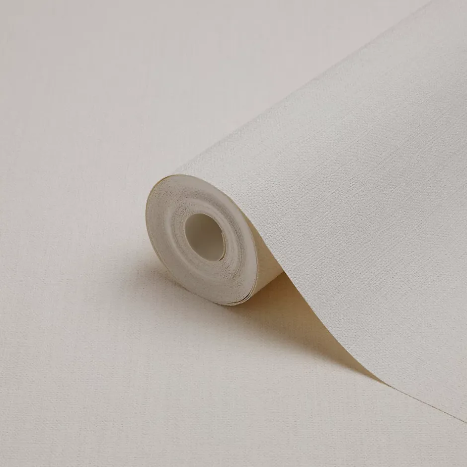 GoodHome Papier peint vinyle sur intissé Tille blanc