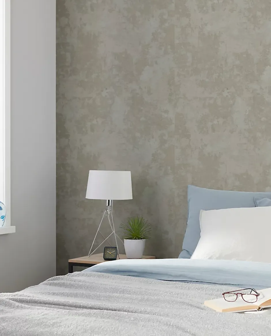 Papier peint vinyle sur intissé Omey marron-GoodHome Clearance