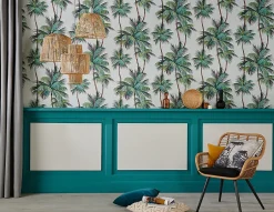 Papier peint vinyle sur intissé Arceau blanc-GoodHome Hot