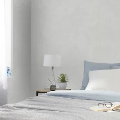 Papier peint vinyle sur intissé Izier gris-GoodHome Outlet