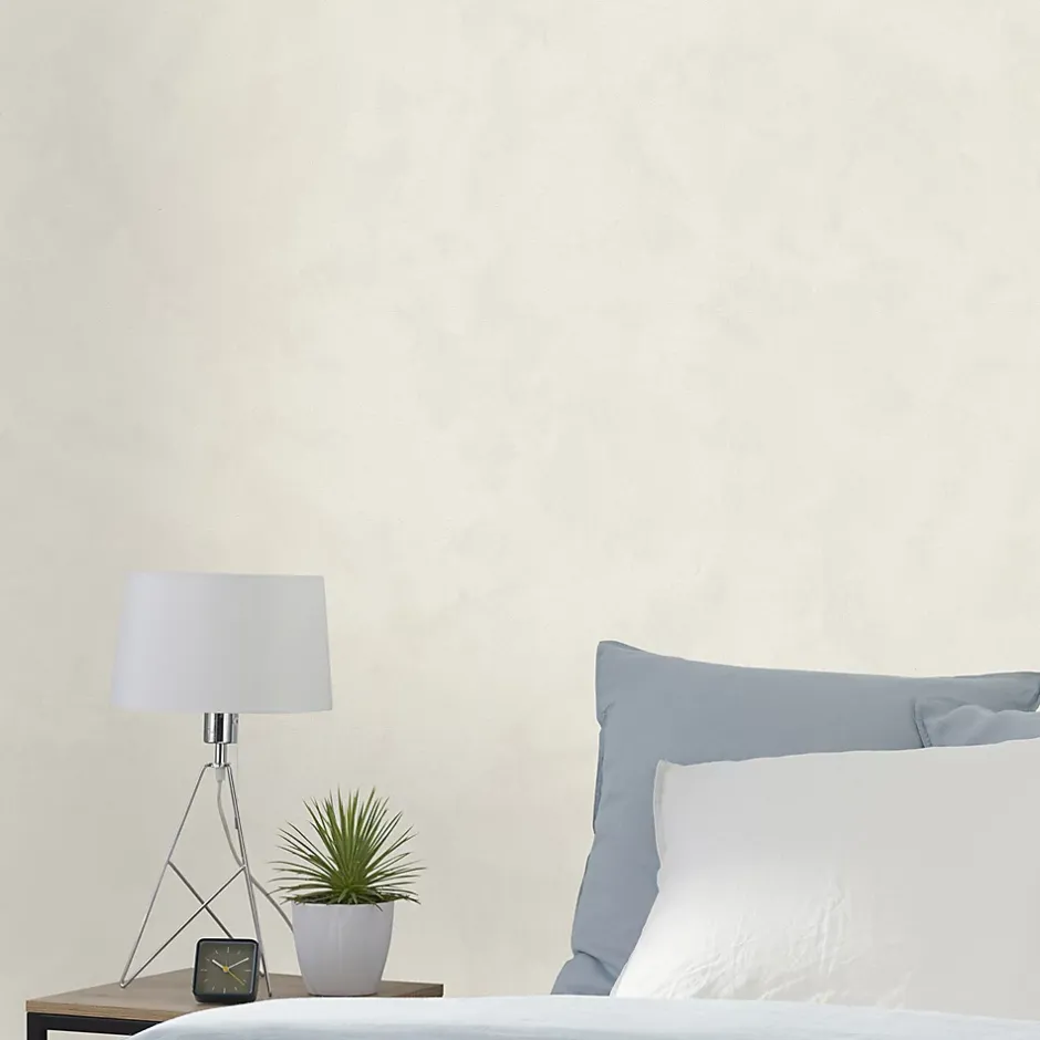 GoodHome Papier peint vinyle sur intissé Izier crème