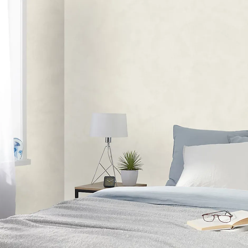 GoodHome Papier peint vinyle sur intissé Izier crème