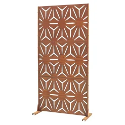 Paravent Kilsturd acier corten 180 x 90 x 40 cm rouille-Casa.Pro Outlet