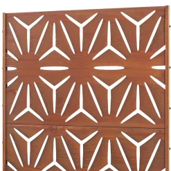 Paravent Kilsturd acier corten 180 x 90 x 40 cm rouille-Casa.Pro Outlet