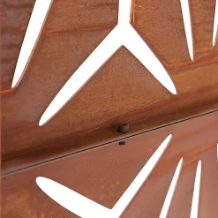 Paravent Kilsturd acier corten 180 x 90 x 40 cm rouille-Casa.Pro Outlet