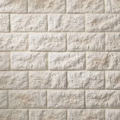 Decoon Parement béton beige rectangulaire 0,5 m2