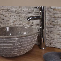 Parement en pierre naturel marbre brut crème-Wanda Collection Outlet