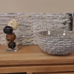 Parement en pierre naturel marbre brut crème-Wanda Collection Outlet