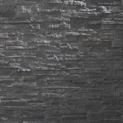 Decoon Parement imitation pierre graphite béton 0,52 m2