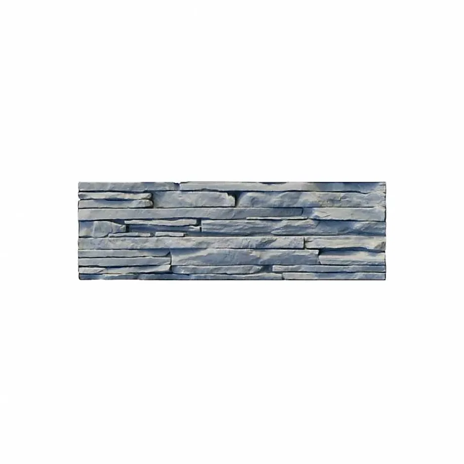 Parement imitation pierre noire plâtre 0.53 m²-Decoon Sale